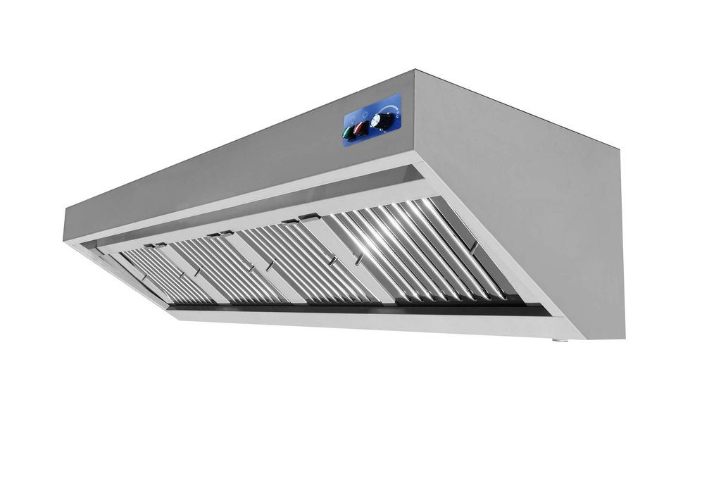 900 Wandhauben aus Edelstahl, 2400 x 900 x 450 mm