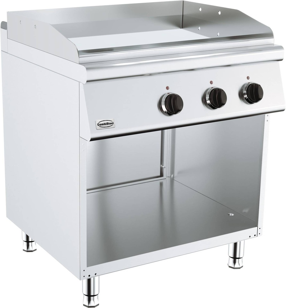 Base 700 Elektro Grillplatte Chrom, 800 x 700 x 900 mm