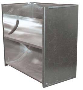 Senkrechte Deflektorkappe Type 100, 750 x 350 x 700 mm