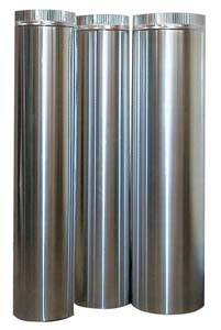 Rundes Abflussrohr Ø aus Aluminium, 1000 mm, Ø 350 mm