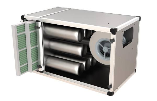 Aubluftreinigungsanlage mit Motor, 1200 x 700 x 700 mm