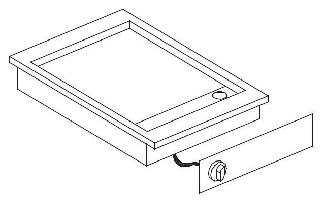 Elektro Grillplatte Chrom, 425 x 600 x 181 mm