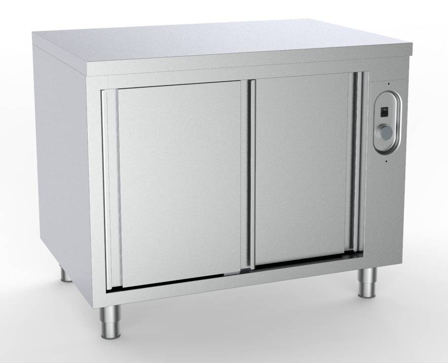 700 Wärmeschrank 2000 aus Edelstahl, 2000 x 700 x 850 mm