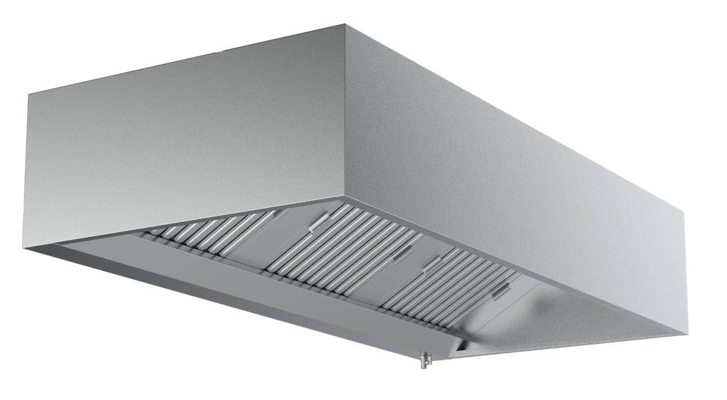 950 Wandhauben aus Edelstahl, 2000 x 950 x 400 mm