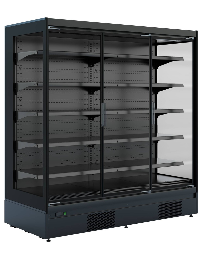 Wandkühlung Mike, 1935 x 865 x 2000 mm, 1170 L, schwarz