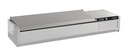 Aufsatzvitrine Deckel GN 1/3 aus Edelstahl, 2000 x 395 x 225 mm