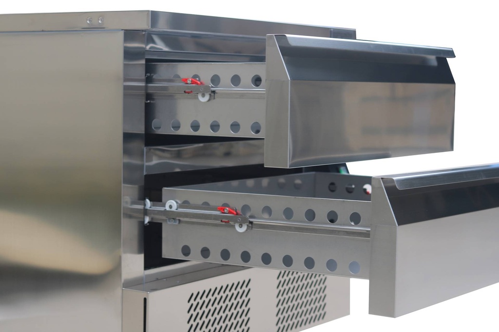 Kühl-/Tiefkühltisch Umschaltbar 1, 2 x 1/1 GN, 905 x 700 x 600 mm