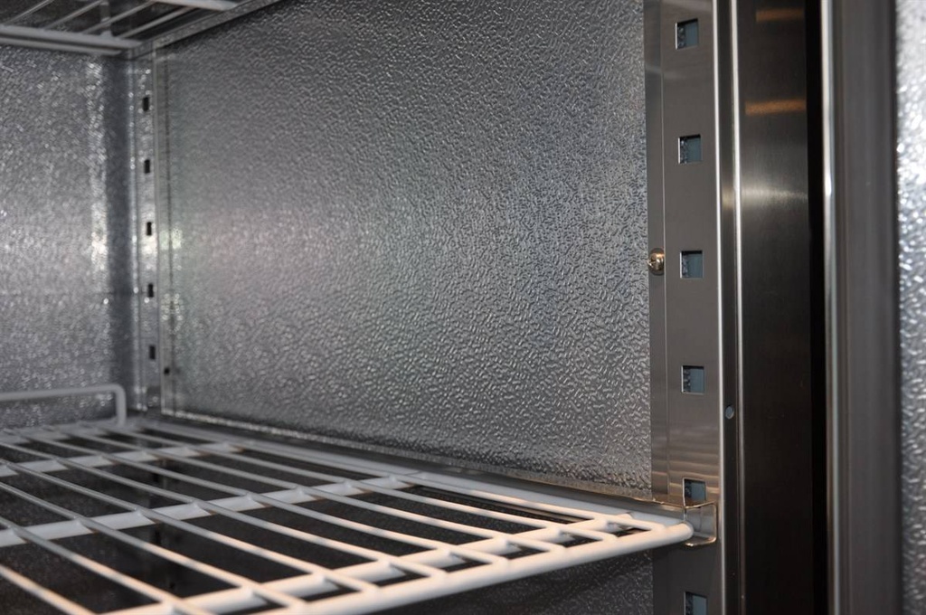Tiefkuhlschrank +Alu Statisch aus Edelstahl, 600 L