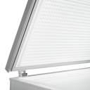 Tiefkühltruhe Edelstahl, 402 L, 1275 x 740 x 825 mm, weiß