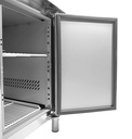 Kühltisch 2 Türen aus Edelstahl, 1360 x 700 x 860 mm