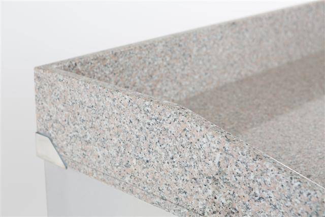 Pizzatisch 3 Türen aus Edelstahl, 1400 x 700 x 1020 mm