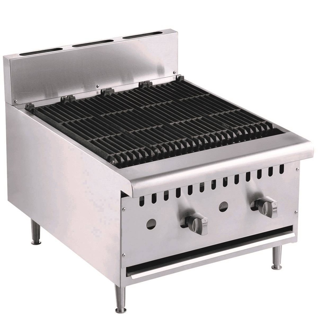 Gaslavasteingrill 2 Brenner, 615 x 800 x 590 mm