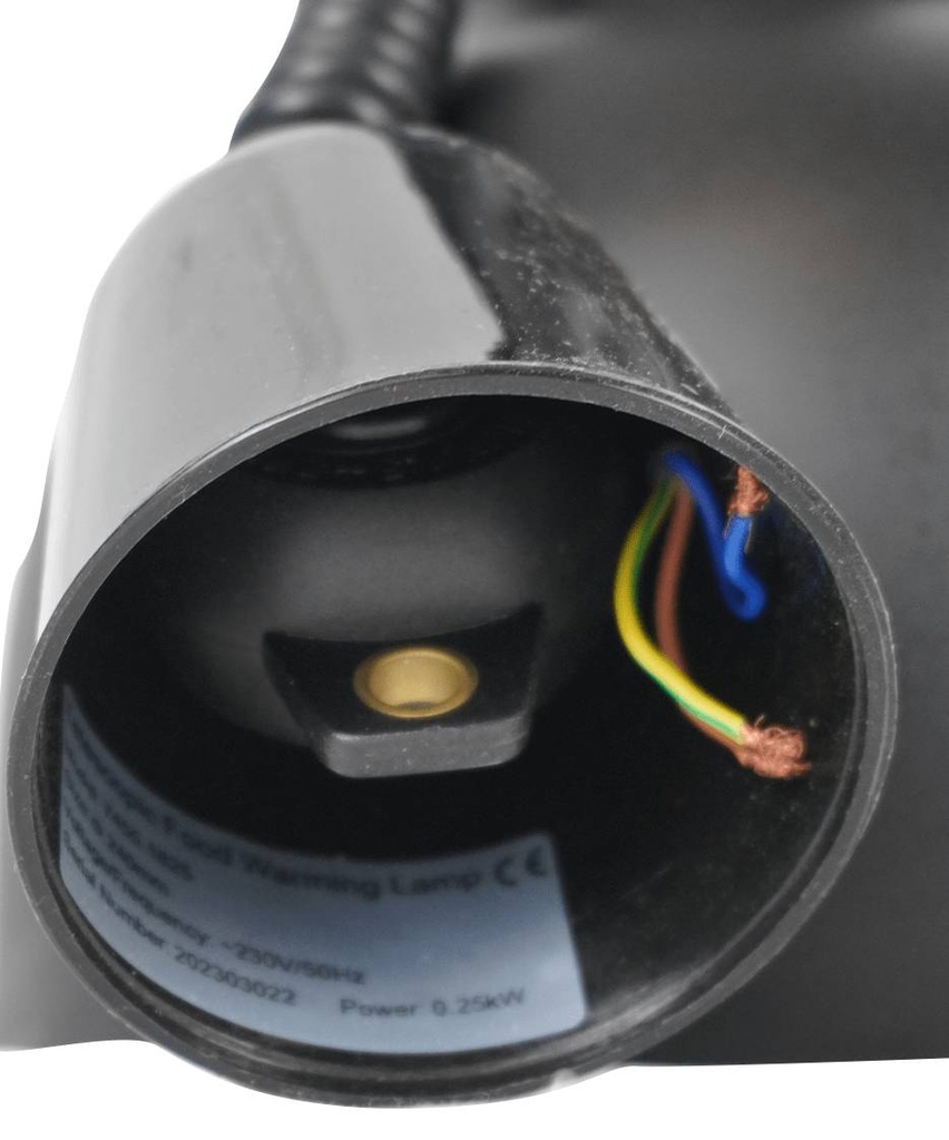 CS Wärmelampe CH-01, 600 mm, Ø 175 mm, schwarz