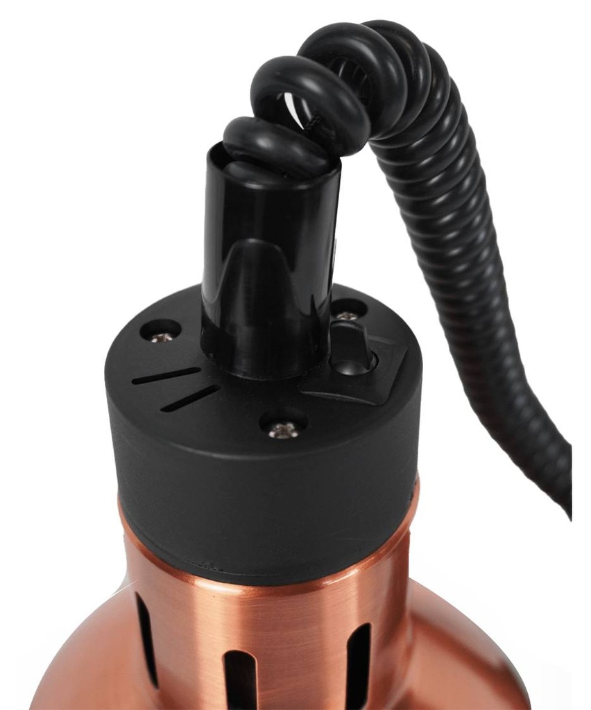 CS Wärmelampe CH-01 Bronze, 600 mm, Ø 175 mm, messing