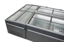 Supermarkt Tiefkühltruhe 2100, 2100 x 850 x 870 mm, grau