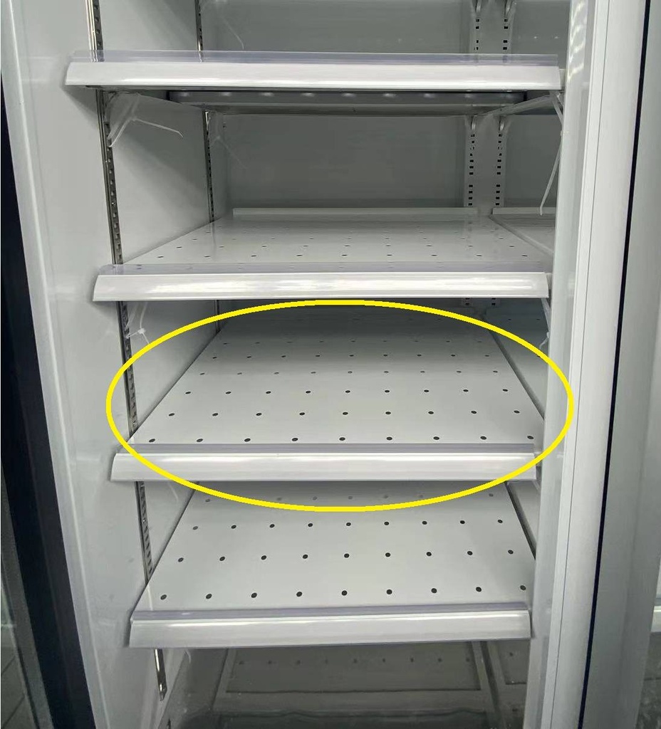 Perforiertes Rost Links für 7455.2200-2205-2210-2400-2410-2416, 570 x 485 mm, weiß