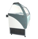Speiseisvitrine Curacao, 10 x 5 L, 1447 x 825 x 1257 mm, weiß