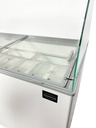 Speiseisvitrine Java, 8 x 5 L, 1184 x 727 x 1229 mm, weiß