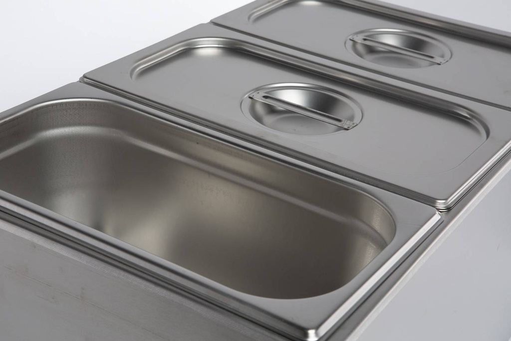 Bain-Marie mit Ablasshahn, 538 x 336 x 243 mm