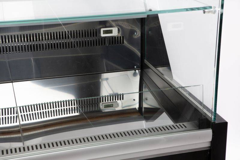 Kühlvitrine Oscar 1.5, 1584 x 815 x 1280 mm, schwarz