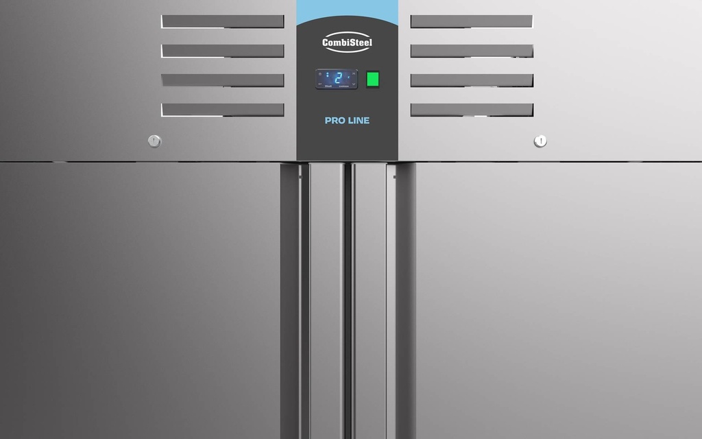 Tiefkühlschrank Mono aus Edelstahl, 1400 L, 1400 x 810 x 2050 mm