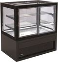 Kühlvitrine, 600 L, 1600 x 780 x 1300 mm, schwarz