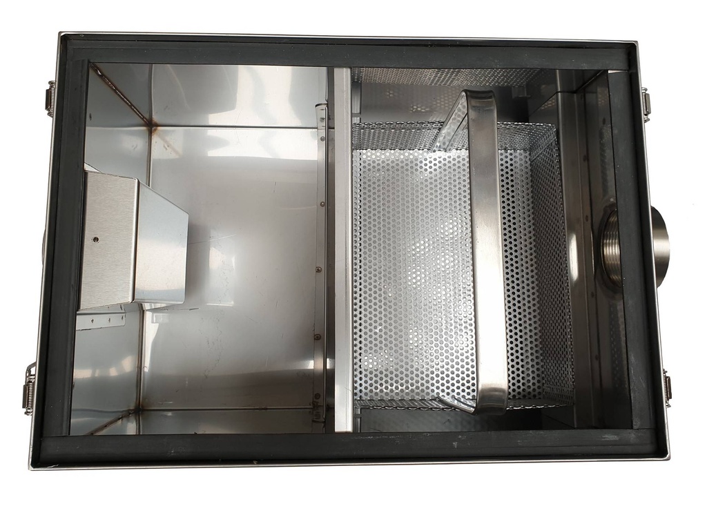 Fettabscheider aus Edelstahl, 22 L, 380 x 270 x 230 mm