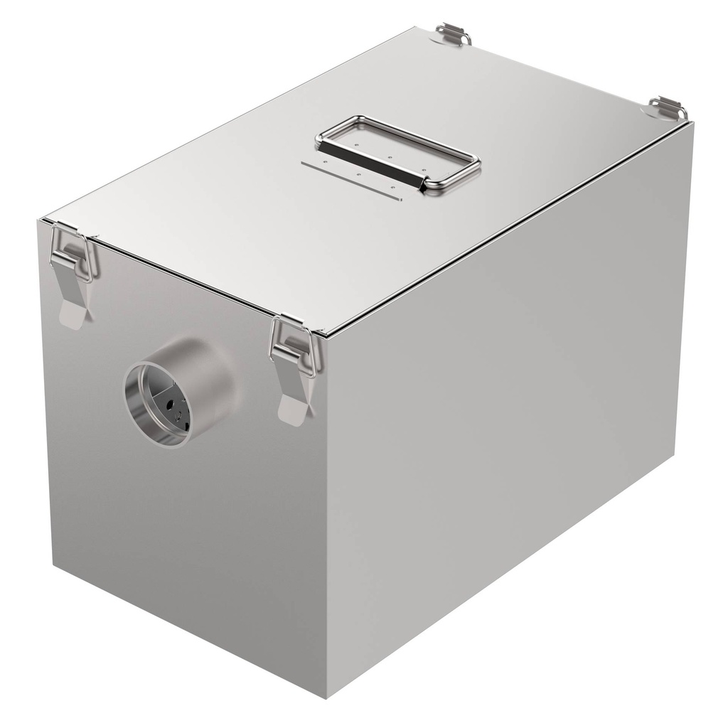 Fettabscheider aus Edelstahl, 38 L, 380 x 380 x 290 mm