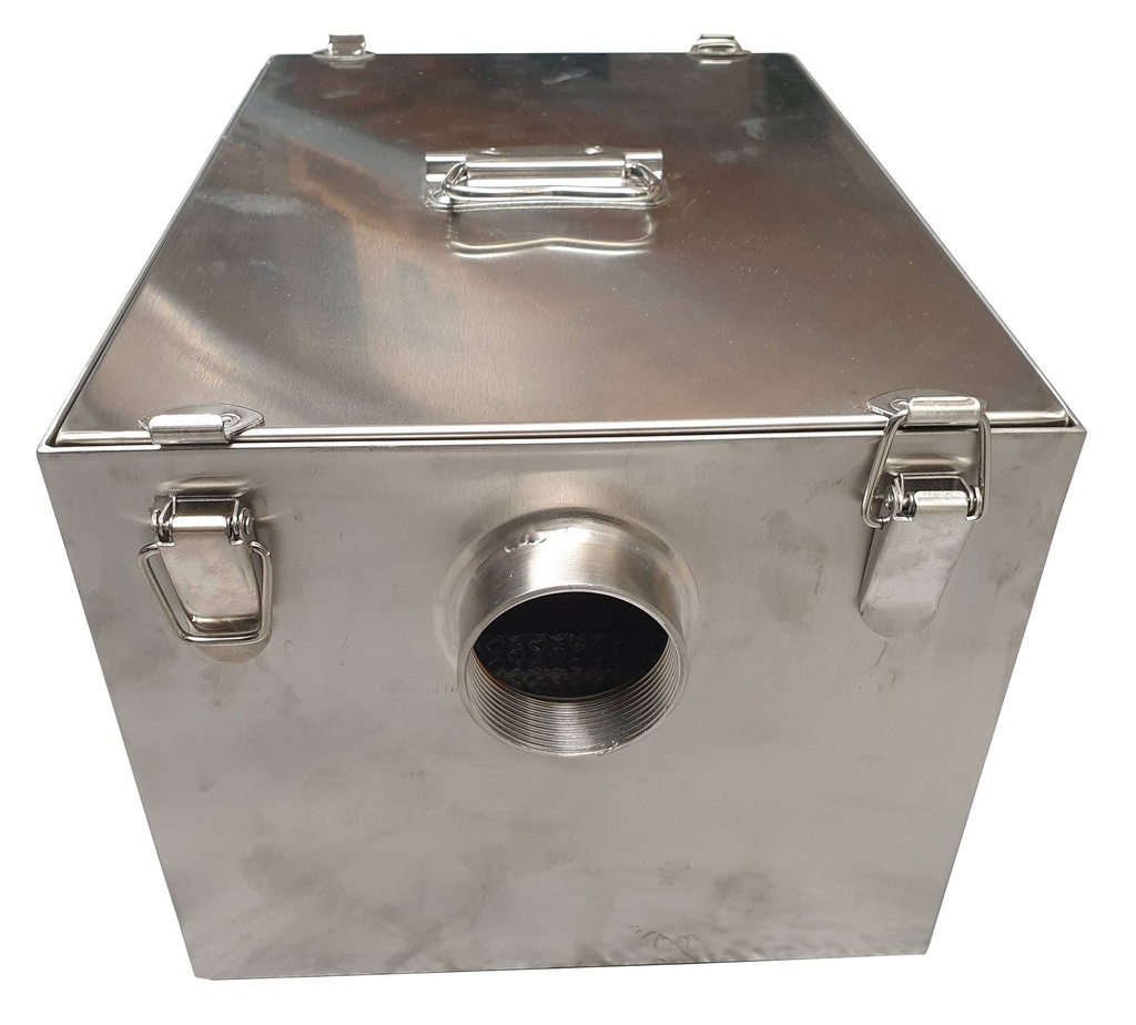 Fettabscheider aus Edelstahl, 140 L, 800 x 500 x 370 mm
