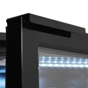 Barkühler 2 Glastüren, 305 L, 1434 x 520 x 860 mm, schwarz