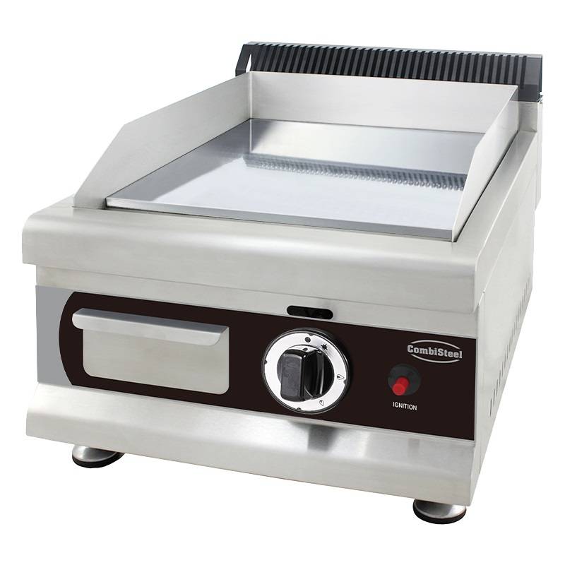 Gas Grillplatte Chrom aus Edelstahl, 400 x 575 x 365 mm