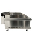 Gas Grillplatte Chrom mit Propan aus Edelstahl, 650 x 575 x 365 mm