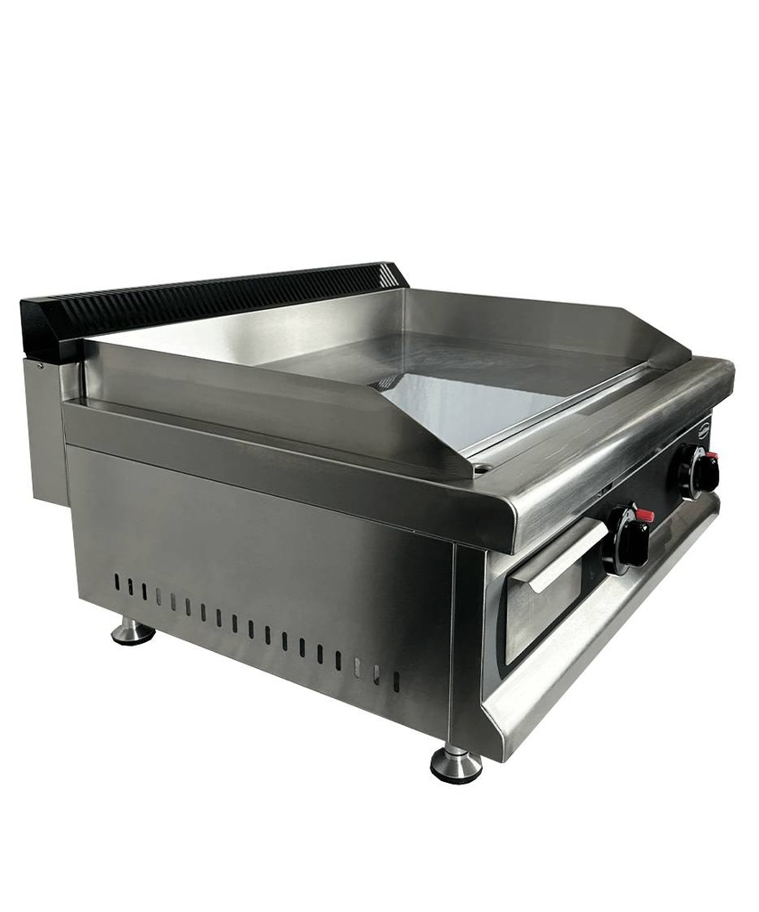 Gas Grillplatte Chrom mit Propan aus Edelstahl, 800 x 575 x 365 mm