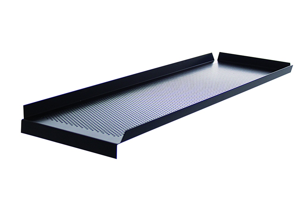 Snackblech aus Aluminium, 600 x 200 mm, schwarz