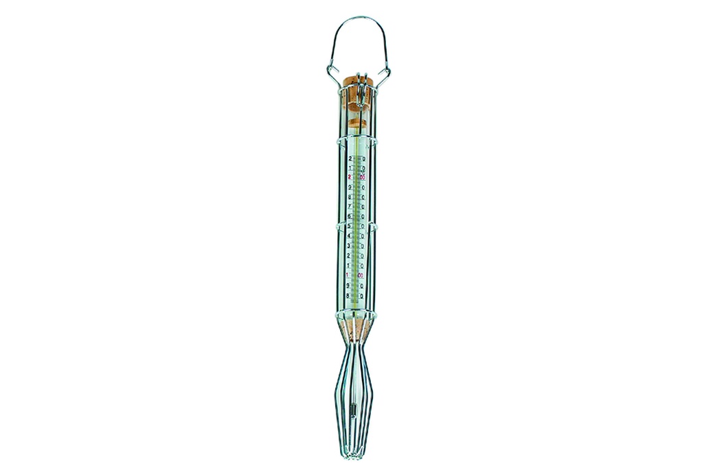 Thermometer aus verchromtem Draht, -10 bis + 110 °C