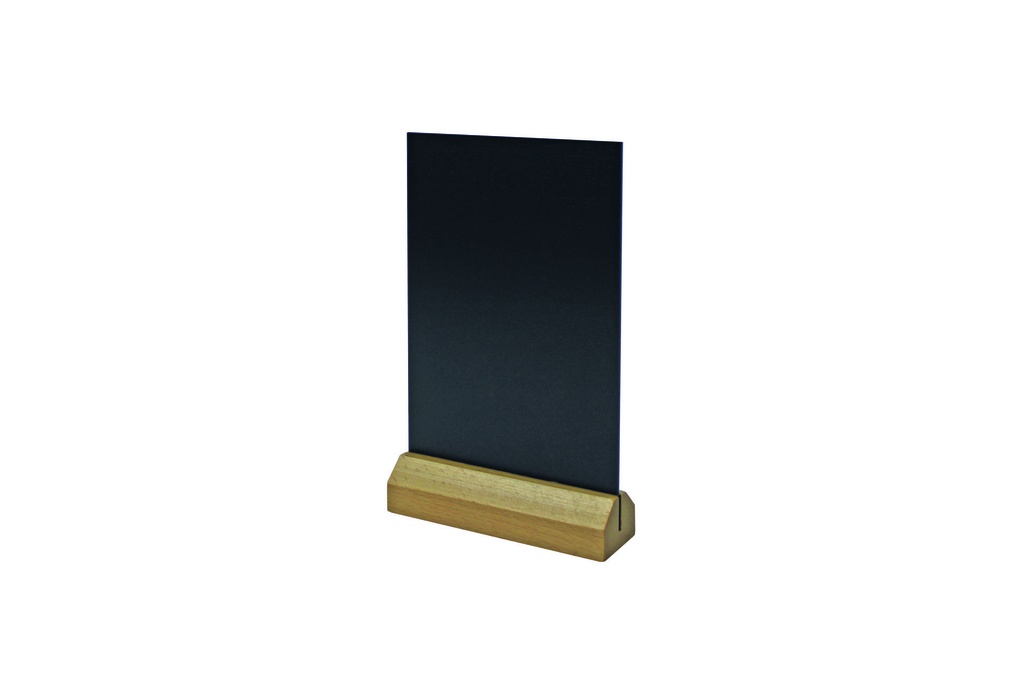 Tischaufsteller aus PVC, 138 x 190 mm