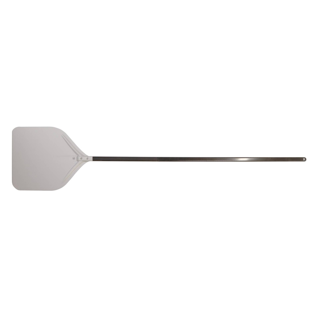 Pizzaschaufel aus Aluminium, 425 x 400 mm, schwarzer Stiel