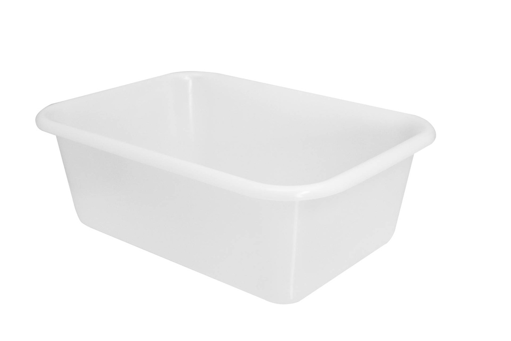 Teigwanne aus HDPE, 530 x 410 x 140 mm, weiß