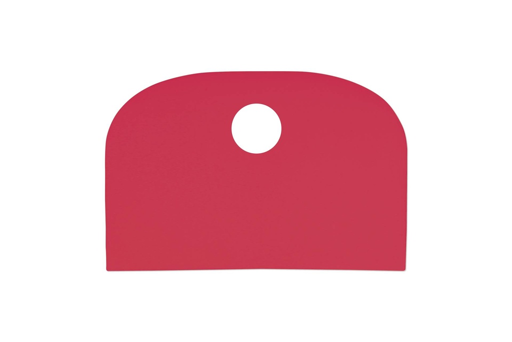 Teigschaber aus LDPE, 148 x 99 mm, rot