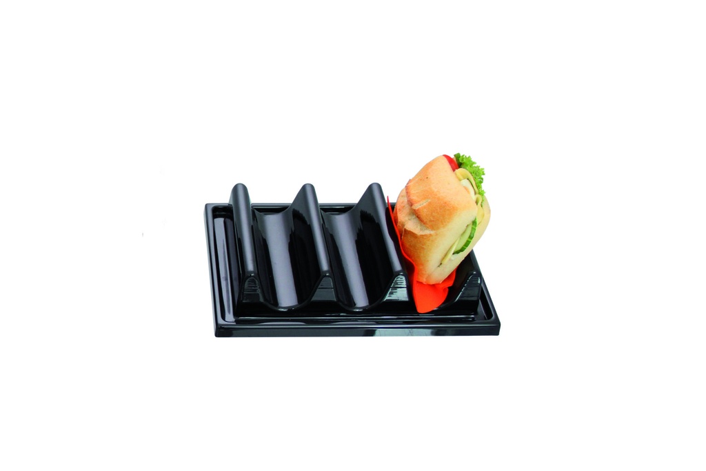 Snack-Verkaufsständer aus Kunststoff, 290 x 195 x 60 mm, schwarz