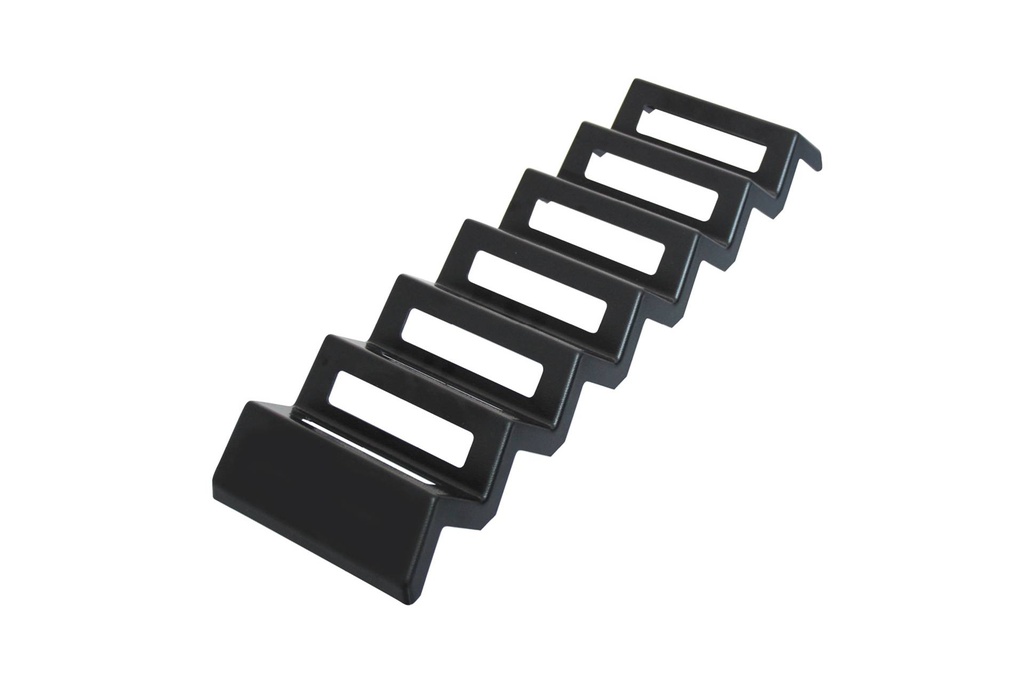 Snack-Verkaufsständer aus ABS, 560 x 168 x 58 mm, schwarz