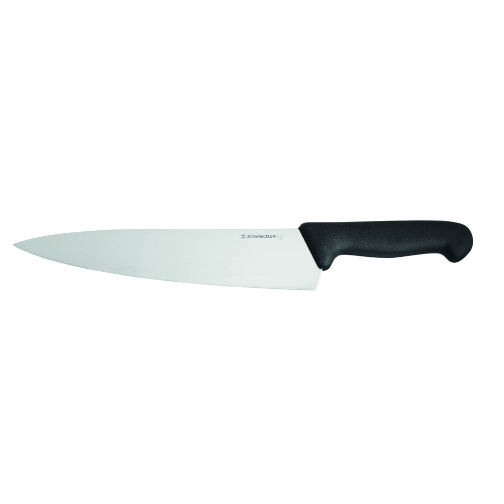 Kochmesser aus Edelstahl, 260 mm, schwarz