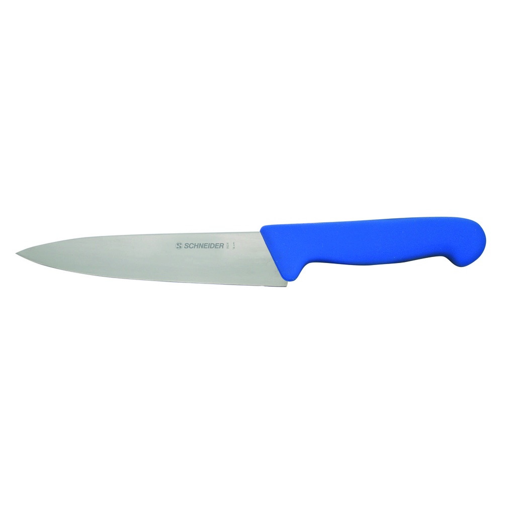 Kochmesser aus Edelstahl, 160 mm, blau