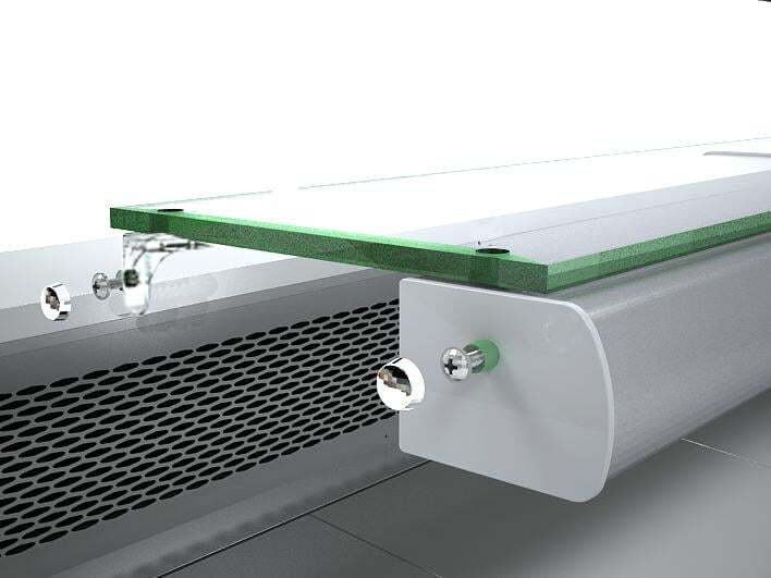 Glas-Zwischenablage PROFI 200 für KTR-PROFI200