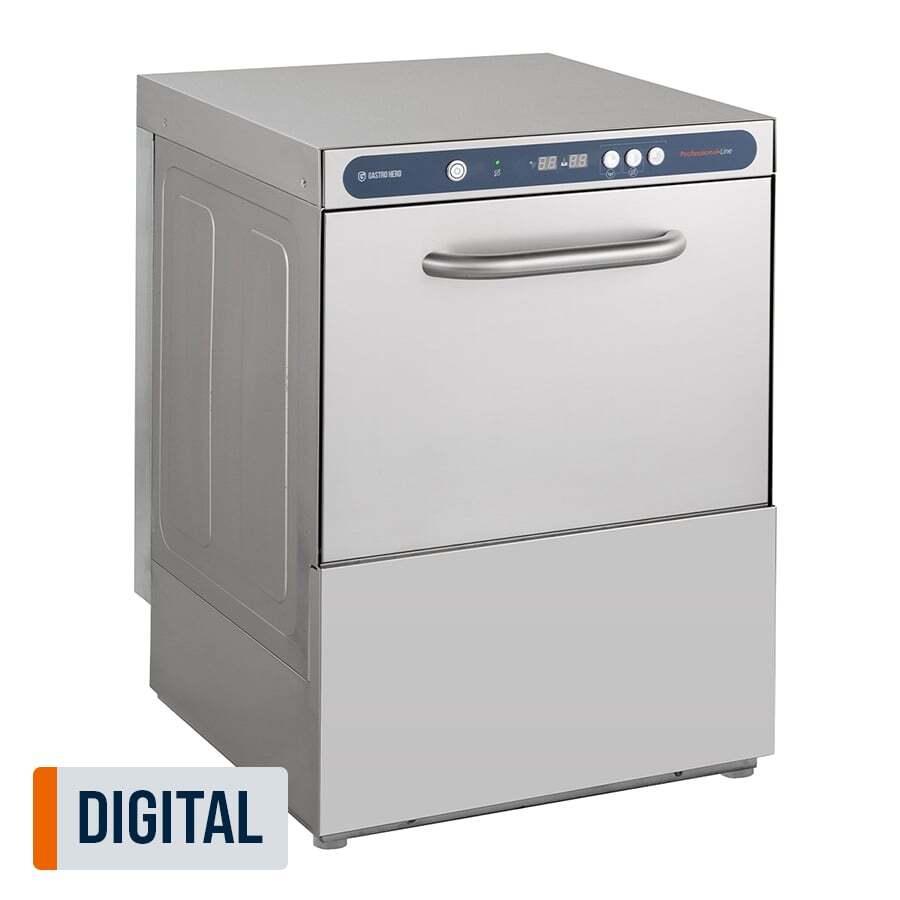 Geschirrspülmaschine PROFI Digital 50 SL 50x50 cm Korbmaß, mit Reiniger- & Klarspüldosierer, mit Ablaufpumpe, Made in Europe, 230 Volt