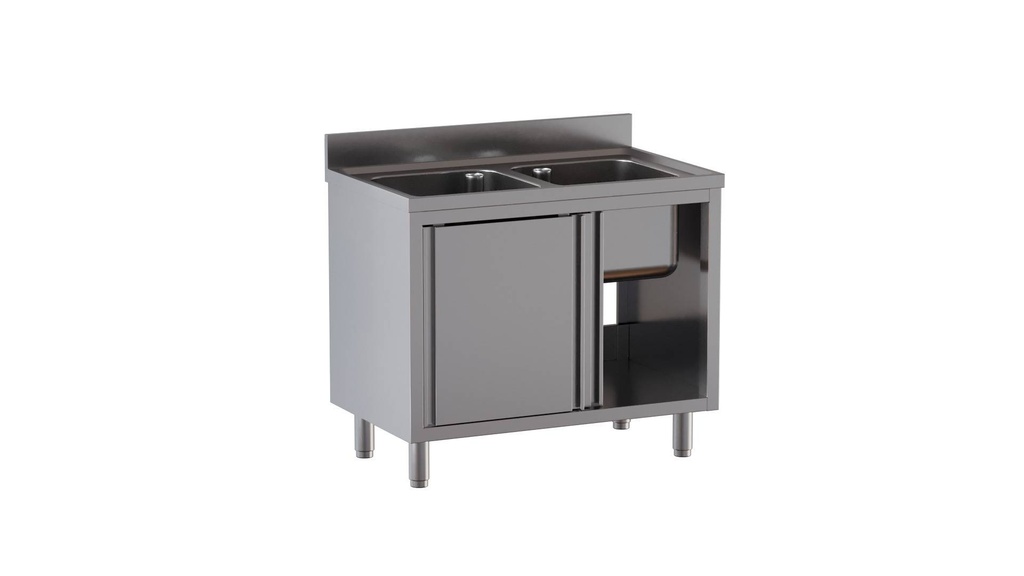 Spülschrank ECO 14x7 mit 2 Becken