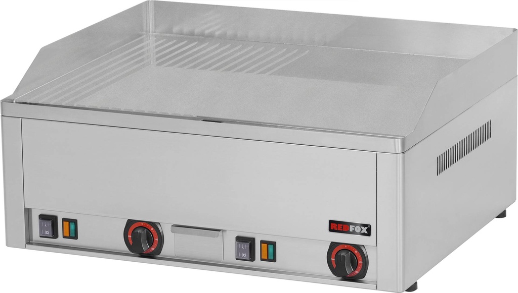 KBS Elektro-Grillplatte 2 Heizzonen Grillfläche glatt/gerillt Auftischgerät