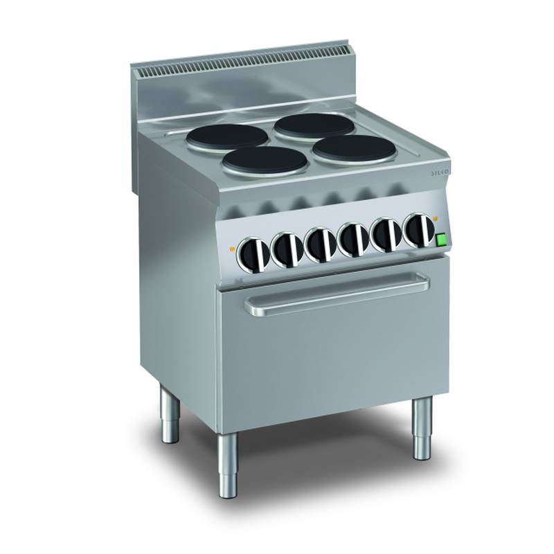 KBS Elektro-Herd mit 4 Kochplatten und Umluftbackofen