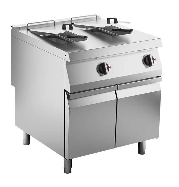 KBS Elektro-Fritteuse 2 Becken je 15 L Standgerät 24kW