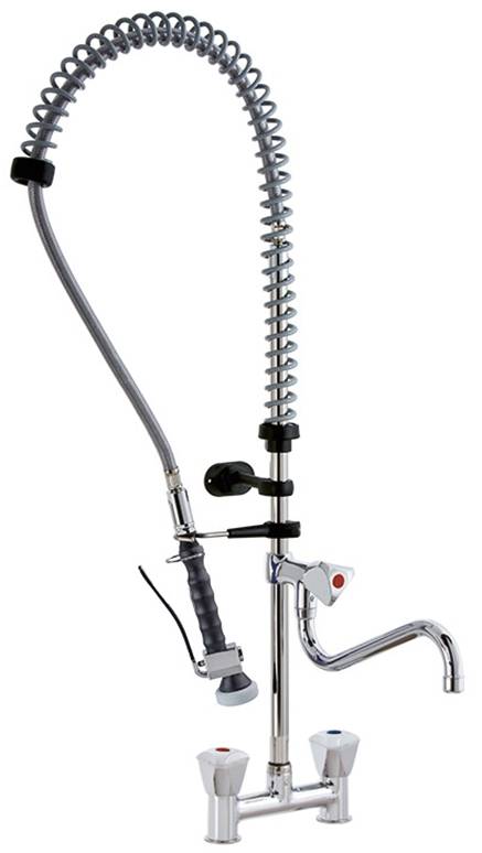 KBS STYL Knebel-Geschirrwaschbrause mit Schwenkhahn und Brausekopf NEW